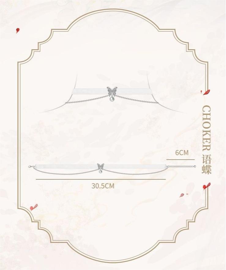 Heaven Official's Blessing Choker,Women's 925 silver necklace,Tian GUAN CI FU Animation peripheral products