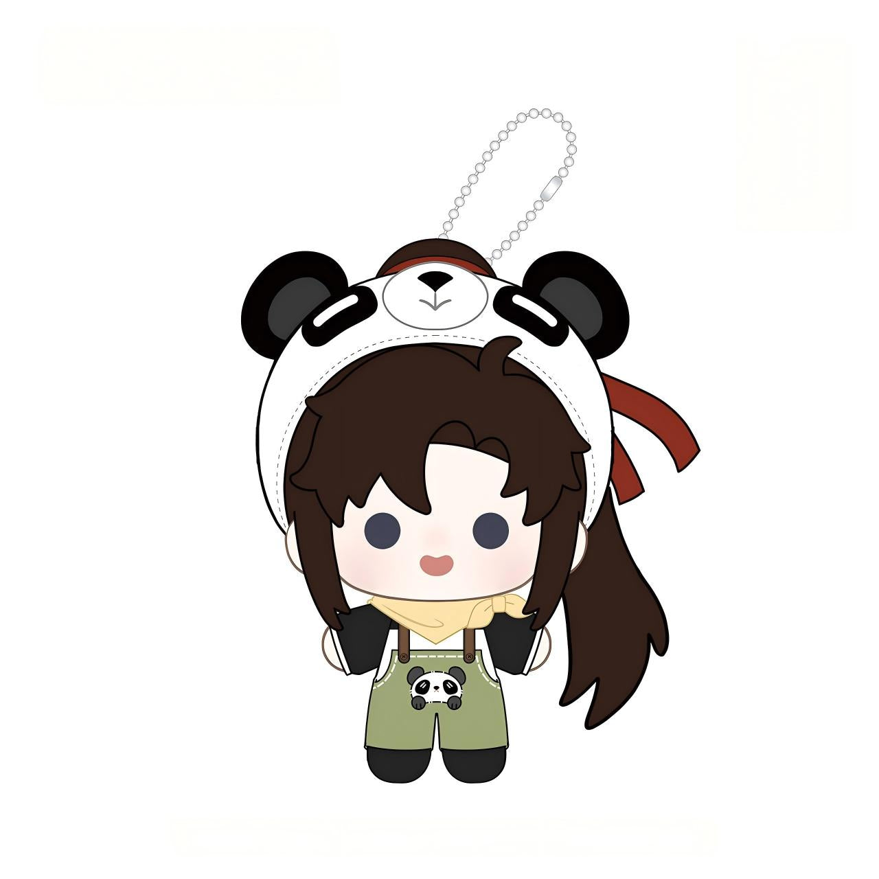 リラクゼーショングッズ dao Mo Dao Zu Shi Plush Keychains with Panda Hat, Detachable Clothing