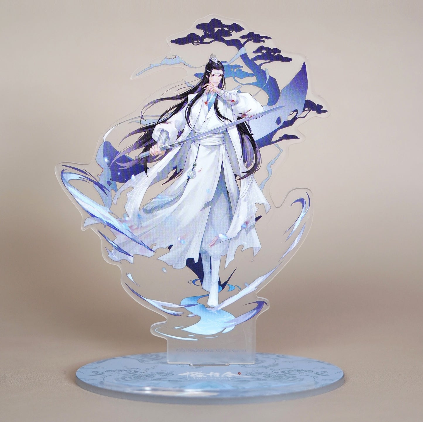 The Untamed TV Series Merchandise Character Acrylic Office/Home Ornament Battle Damage LAN WANG JI 15*11.5cm