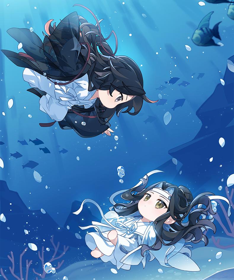 Mo Dao Zu Shi Desktop Ornaments, Acrylic 3d Jigsaw Puzzle,Wei Wuxian&Lan Wangji