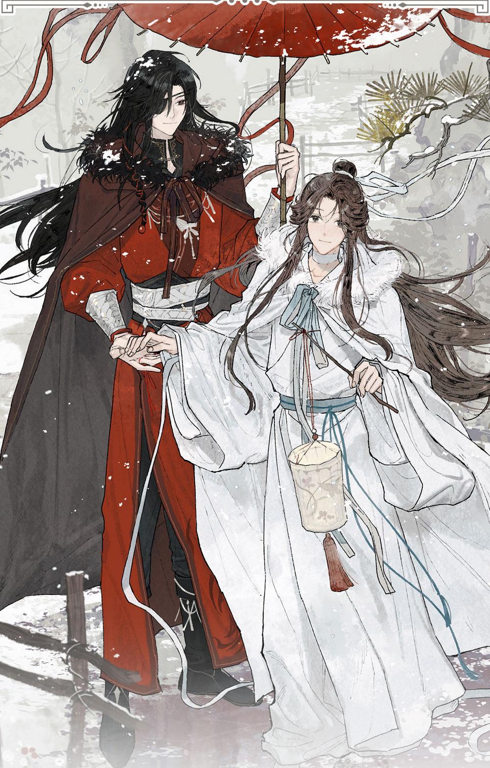 Heaven Officials Blessing Acrylic Standee Desktop Ornament with Keychain, Anime Merchandise, Butterfly Base Design