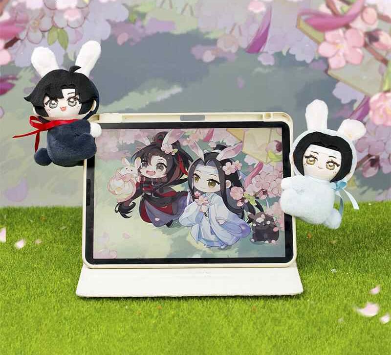 Mo Dao Zu Shi Plush Pendants，Keychain，Rabbit Shape Doll，Backpack Accessories Animation Peripheral Products