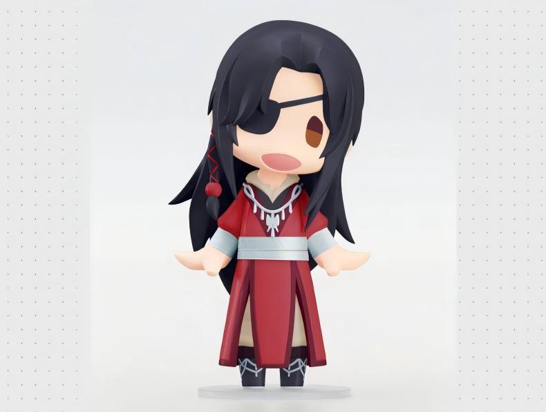 Heaven Officials Blessing Chibi-Style Desktop Figurines, Movable Head, Anime Collectible Decoration