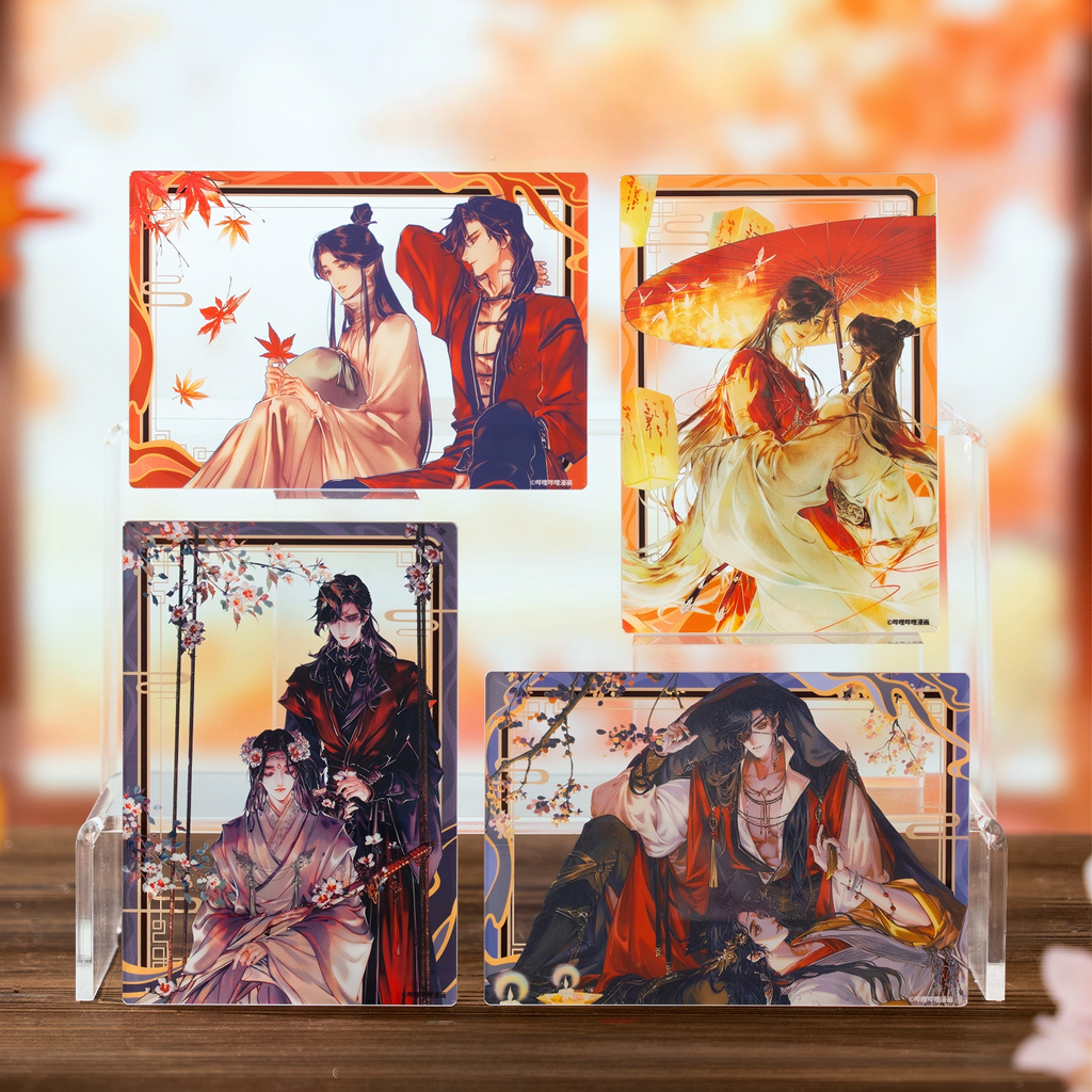 Heaven Officials Blessing Acrylic Transparent Collectible Cards, Blind Box, 13 * 9CM, 12 Pieces per Pack