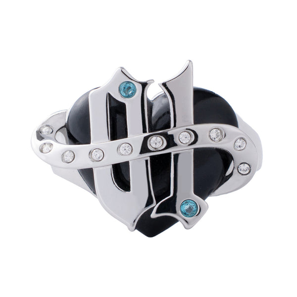Miku Ring, Rock and Punk Style, Hip-Hop Opening design Ring, Trendy Accessory, 1.6 cm