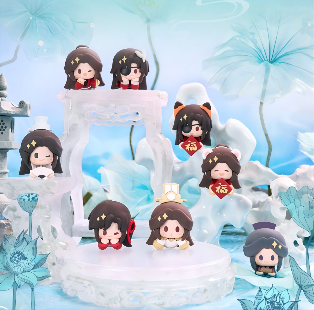 Heaven Officials Blessing Desktop Ornaments，Mini Figurine Blind Box Set, Desktop Decoration or Refrigerator Magnet