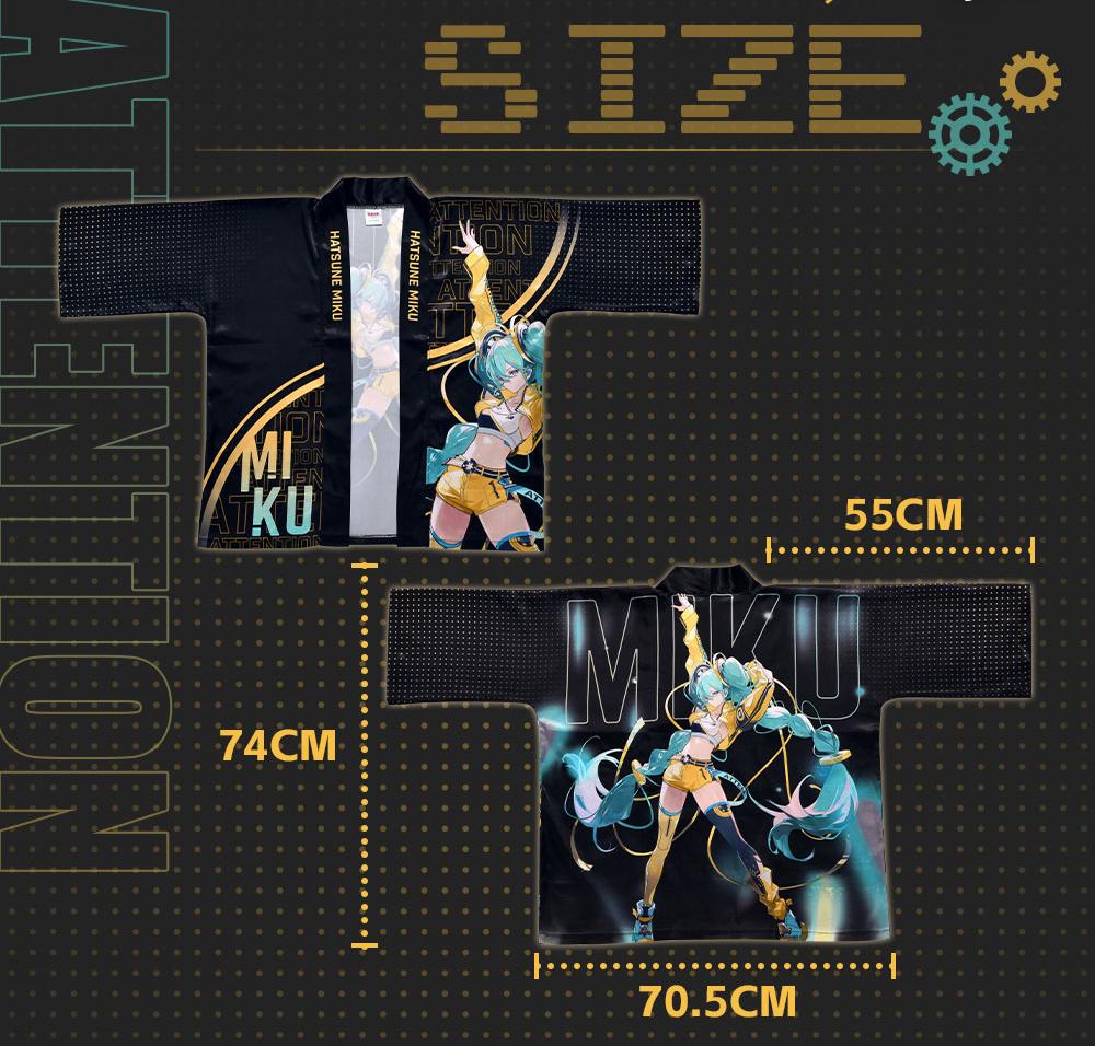 Hatsune Miku Happi coats, Gekishou Kyokan series, Happi coats for festivals, events, idol scenes, unisex, event support