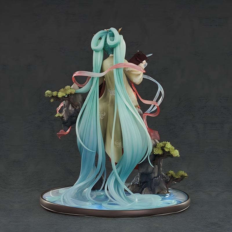 Hatsune Miku 1/7 Scale Anime Figure，GSC Collectible, Detailed Base Diorama, Transparent Accents, Traditional Hanfu Design, Collector's Statue