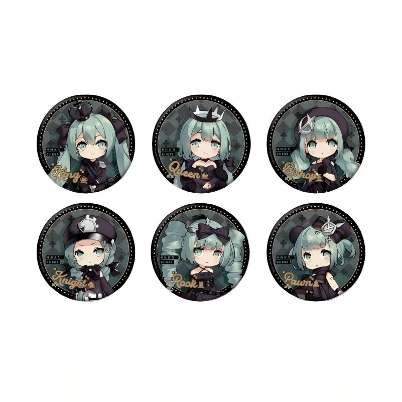Hatsune Miku Chess Badge Blind Box,Blind Box Collectible