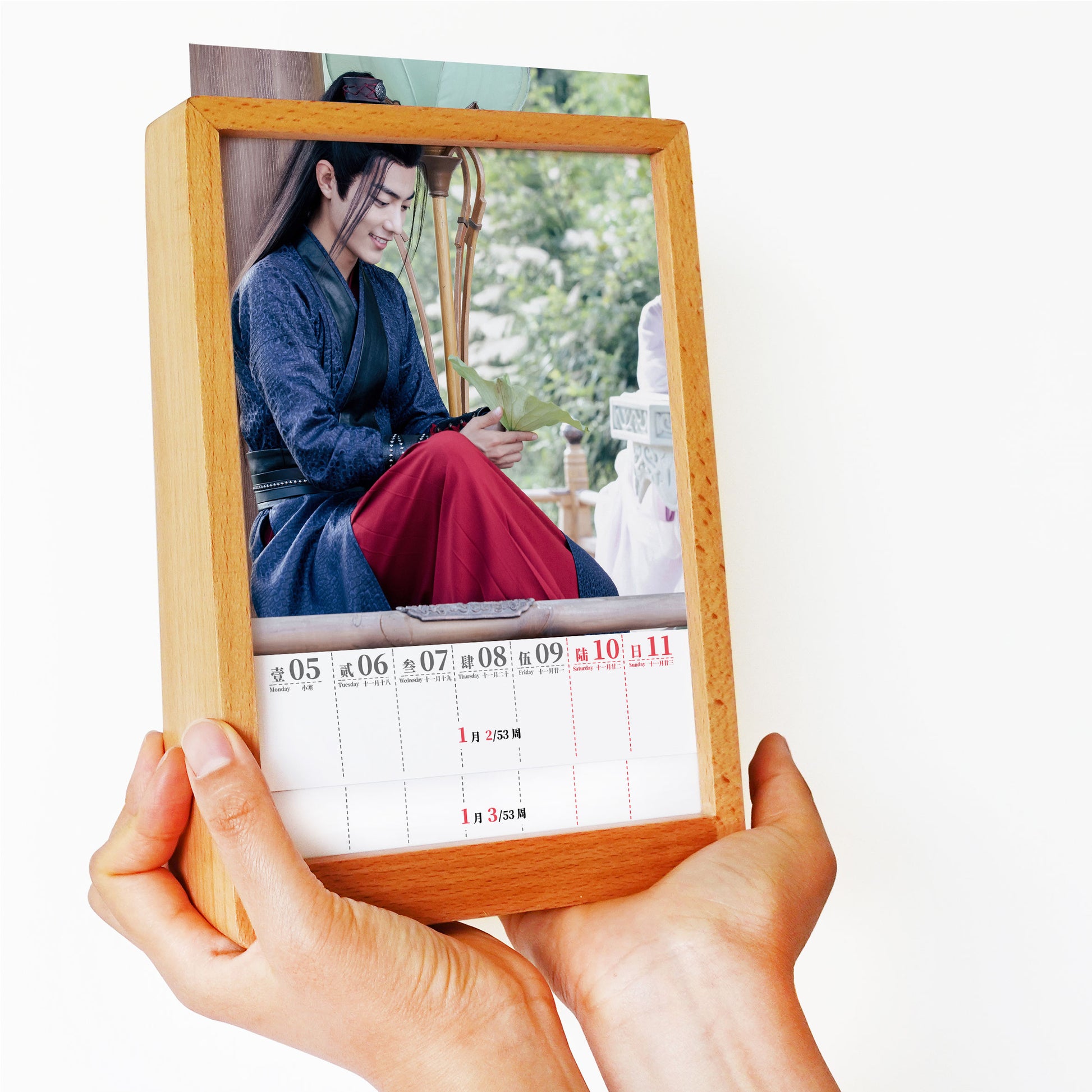 The Untamed 2026 Desk Calendar,Solid wood 53-page weekly calendar