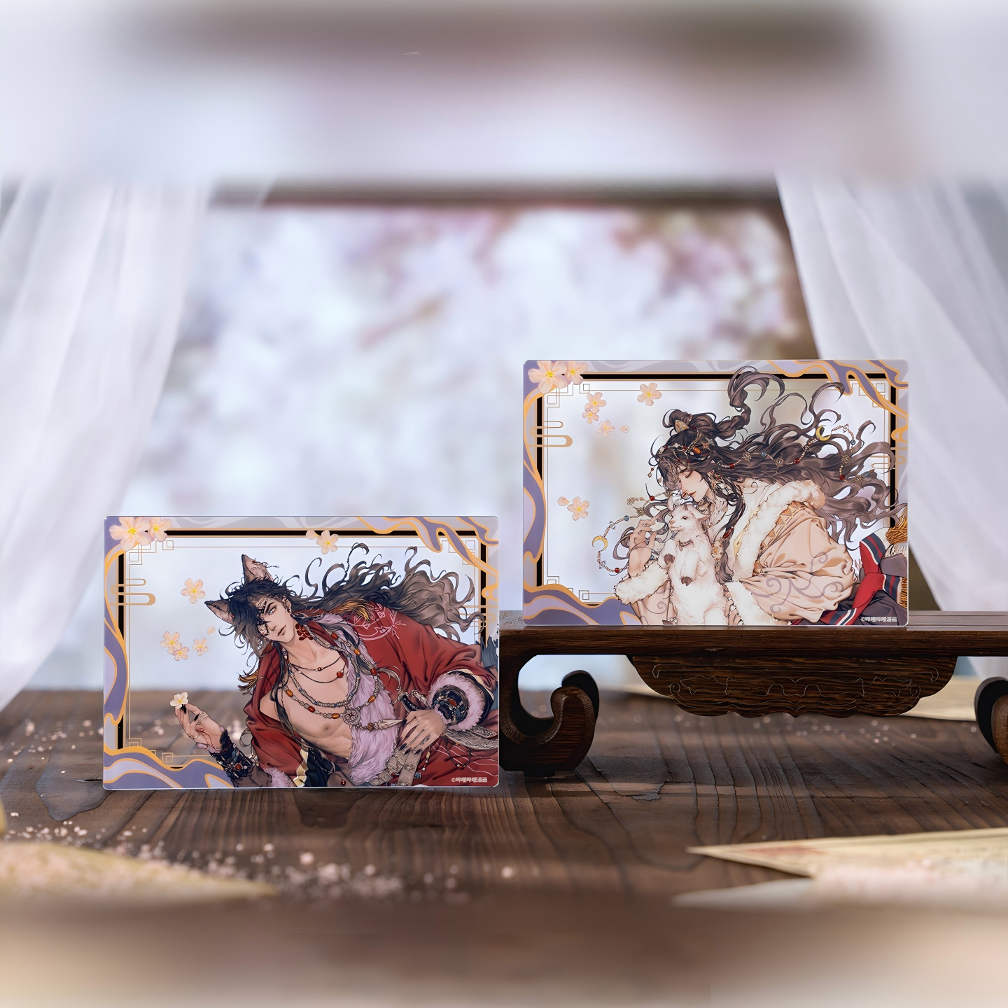 Heaven Officials Blessing Acrylic Transparent Collectible Cards, Blind Box, 13 * 9CM, 12 Pieces per Pack