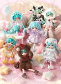Hatsune Miku Blind Box Building Block Doll Figure, 14 cm，7 Styles with 1 Hidden, Pre-Assembled Blocks, Interchangeable Parts, Full Set Available, Approx. 14 cm Tall