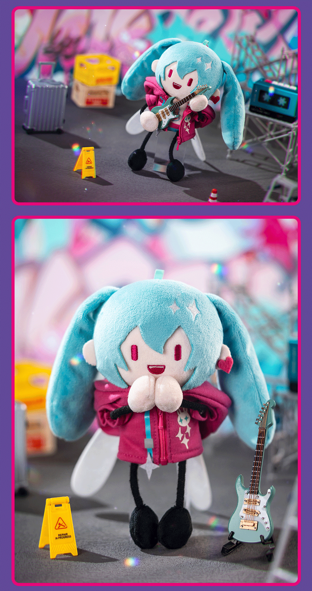 Hatsune Miku Plush pendant, keychain, backpack accessory“Dian Bo Ru Qin”Series