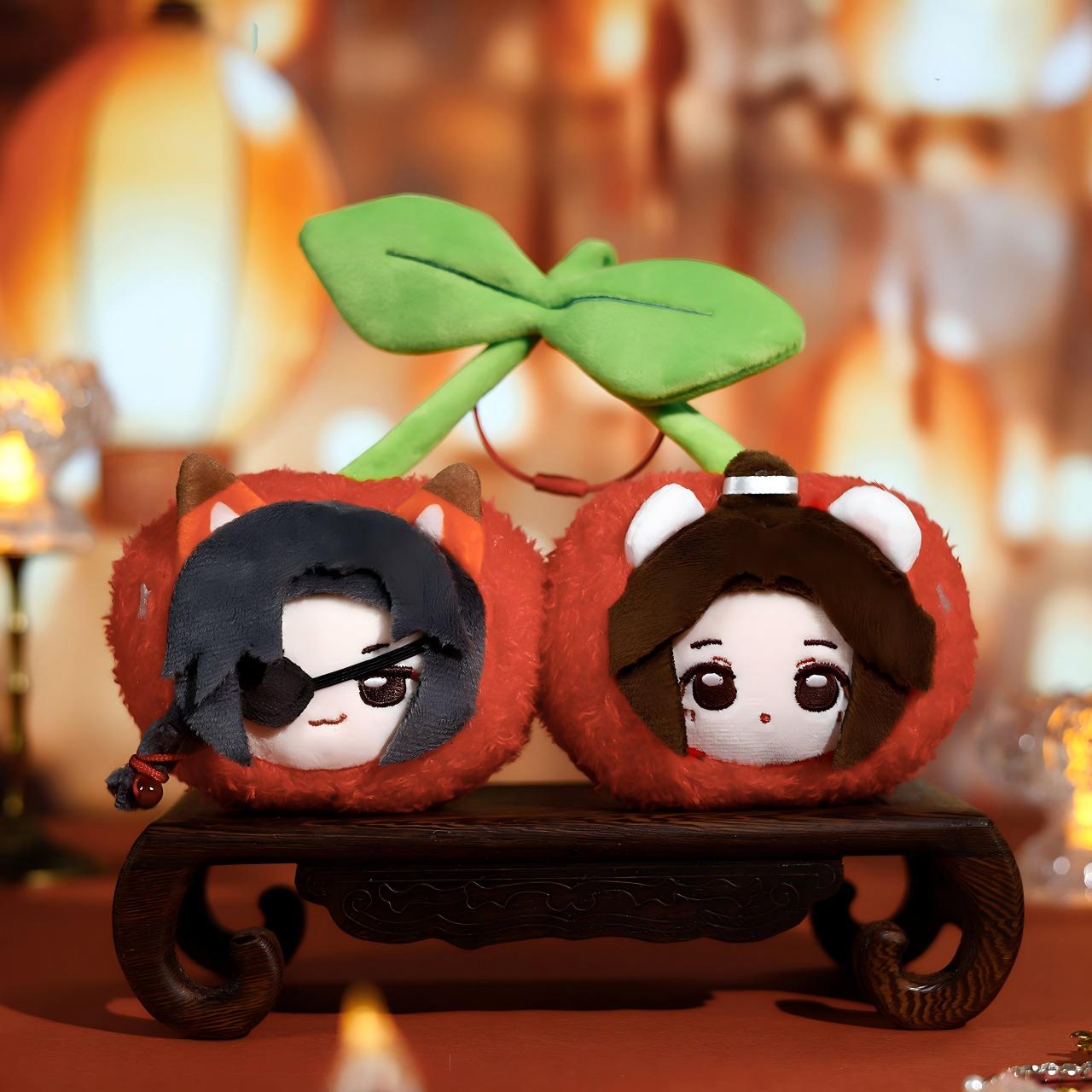 Heaven Officials Blessing Cherry Plush Keychains, Backpack Accessories Pendants, 16cm Tall, Cute Character Design