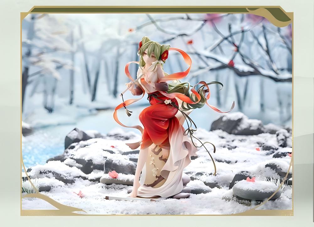 Hatsune Miku GSC 1/7 Scale Figure, Ink Art Theme, Flowing Ribbon Details, Scroll & Rock Base, Collector Statue, Anime Character