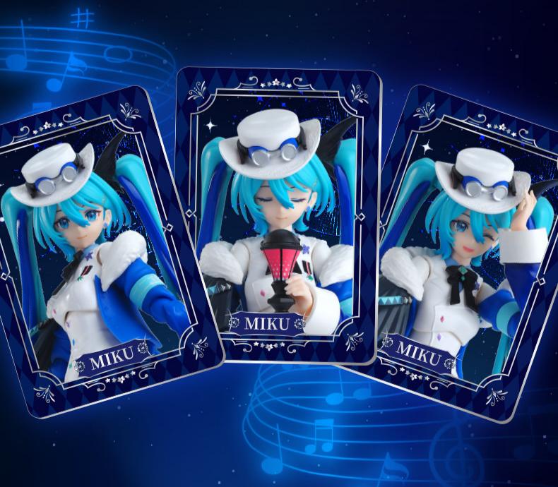 Hatsune Miku Action Figure, Desktop Ornament Collectible Toy，Puzzle toys，Movable Joints, Multiple Facial Expressions