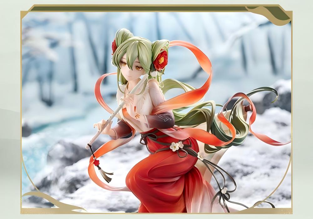 Hatsune Miku GSC 1/7 Scale Figure, Ink Art Theme, Flowing Ribbon Details, Scroll & Rock Base, Collector Statue, Anime Character