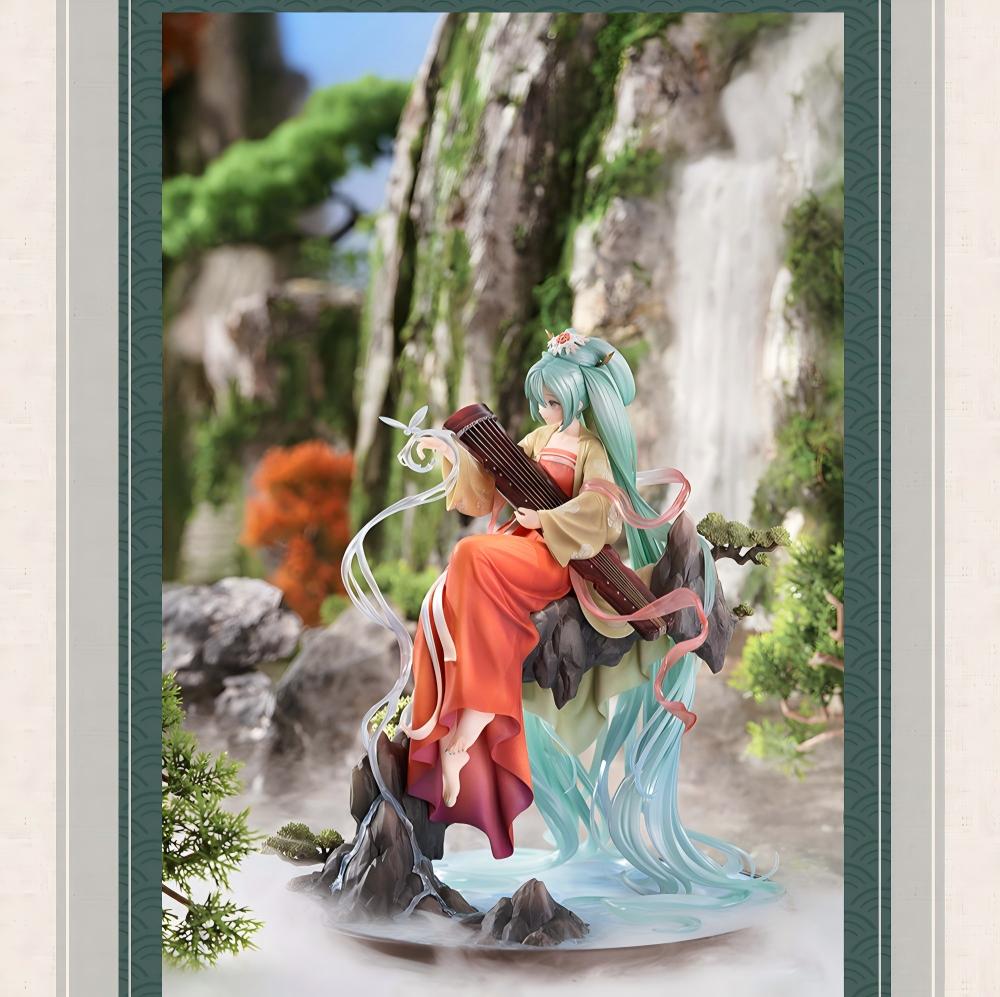 Hatsune Miku 1/7 Scale Anime Figure，GSC Collectible, Detailed Base Diorama, Transparent Accents, Traditional Hanfu Design, Collector's Statue