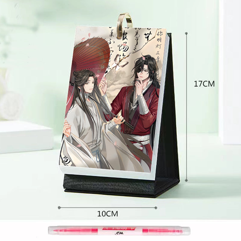 Heaven Officials Blessing Desk Calendar, 2026 Desktop Calendar, 25 Page Calendar，Hua Cheng&Xie Lian