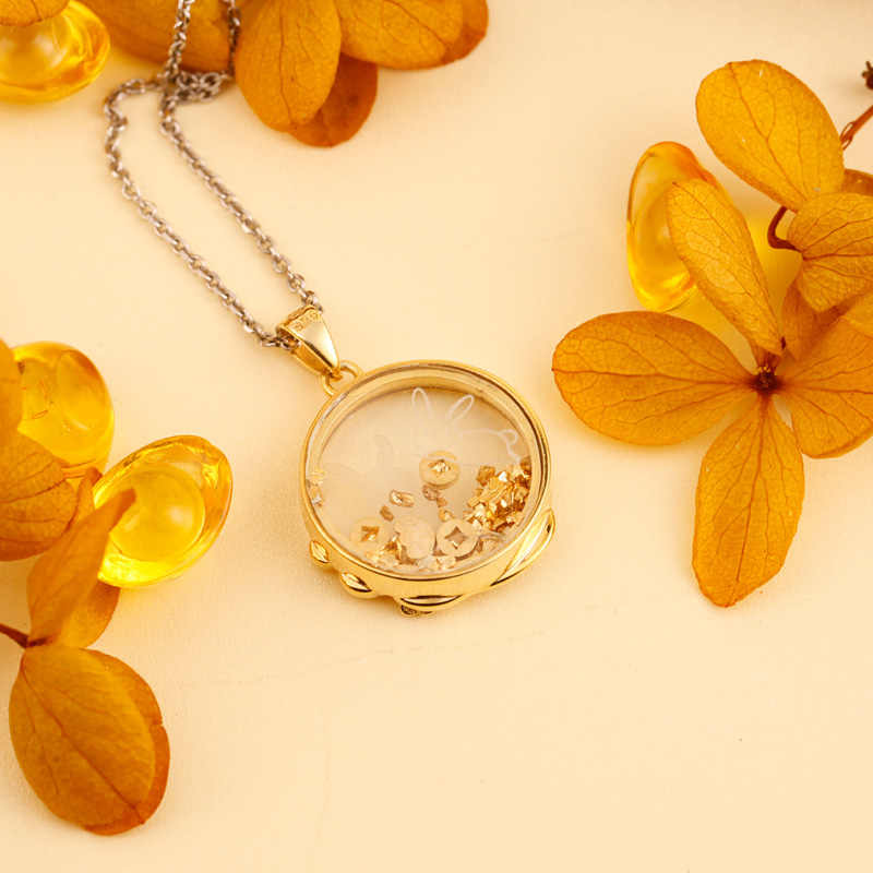 Mo Dao Zu Shi Pendants，S925 Sterling Silver Necklace，Cute rabbit pattern，Animation Peripheral Products