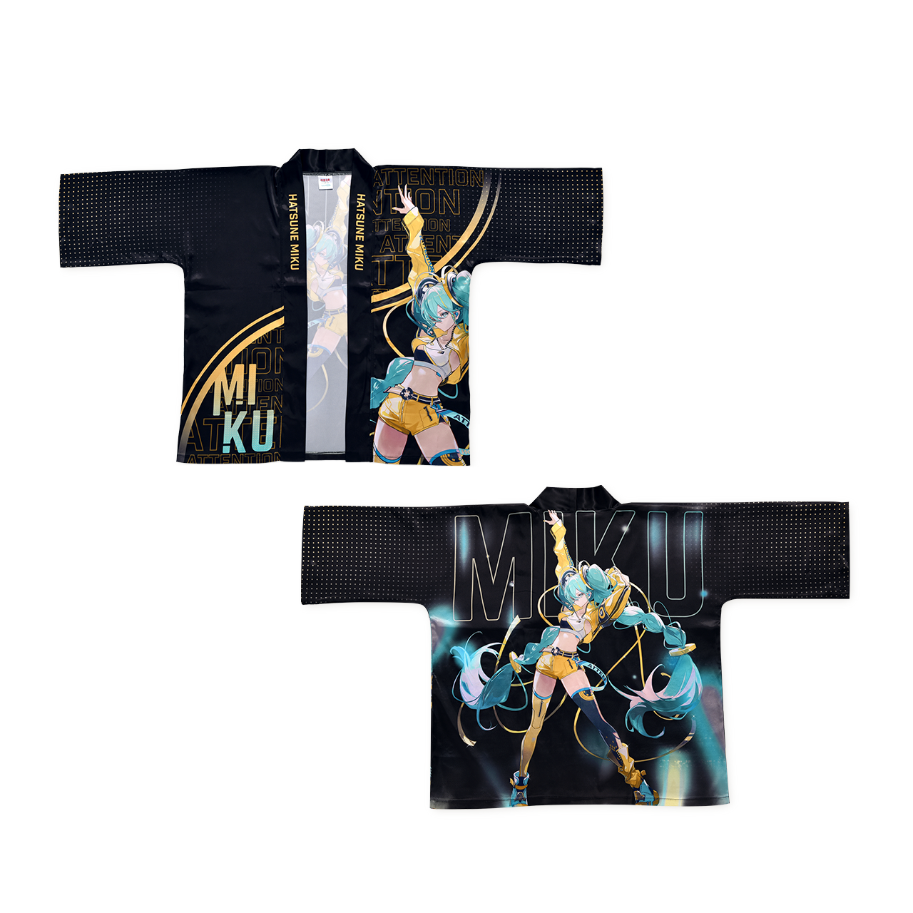 Hatsune Miku Happi coats, Gekishou Kyokan series, Happi coats for festivals, events, idol scenes, unisex, event support