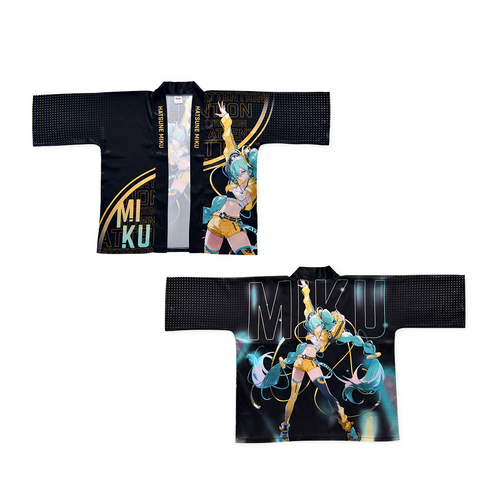 Hatsune Miku Happi coats, Gekishou Kyokan series, Happi coats for festivals, events, idol scenes, unisex, event support