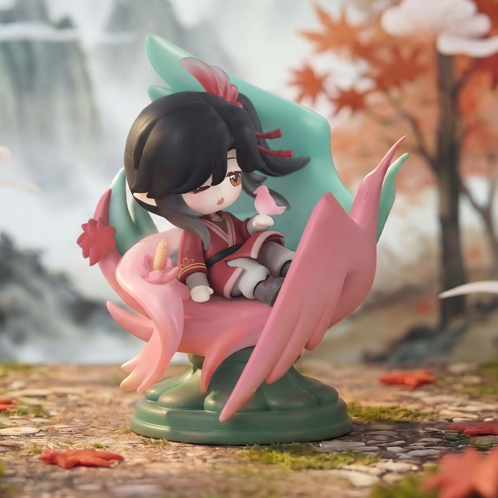 Heaven Officials Blessing Q-Version Desktop Figurines,Anime Characters, Approx. 10cm Height, Plastic Material, Collectible Ornaments