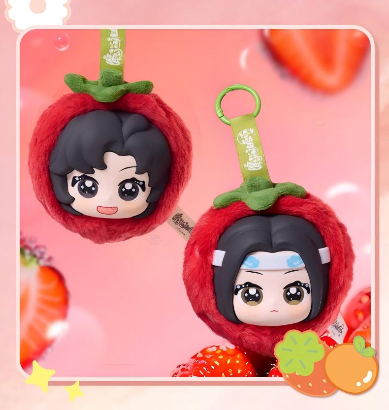 Mo Dao Zu Shi Keychains，Plush Pendants，Cute fruit series，Backpack Accessories
