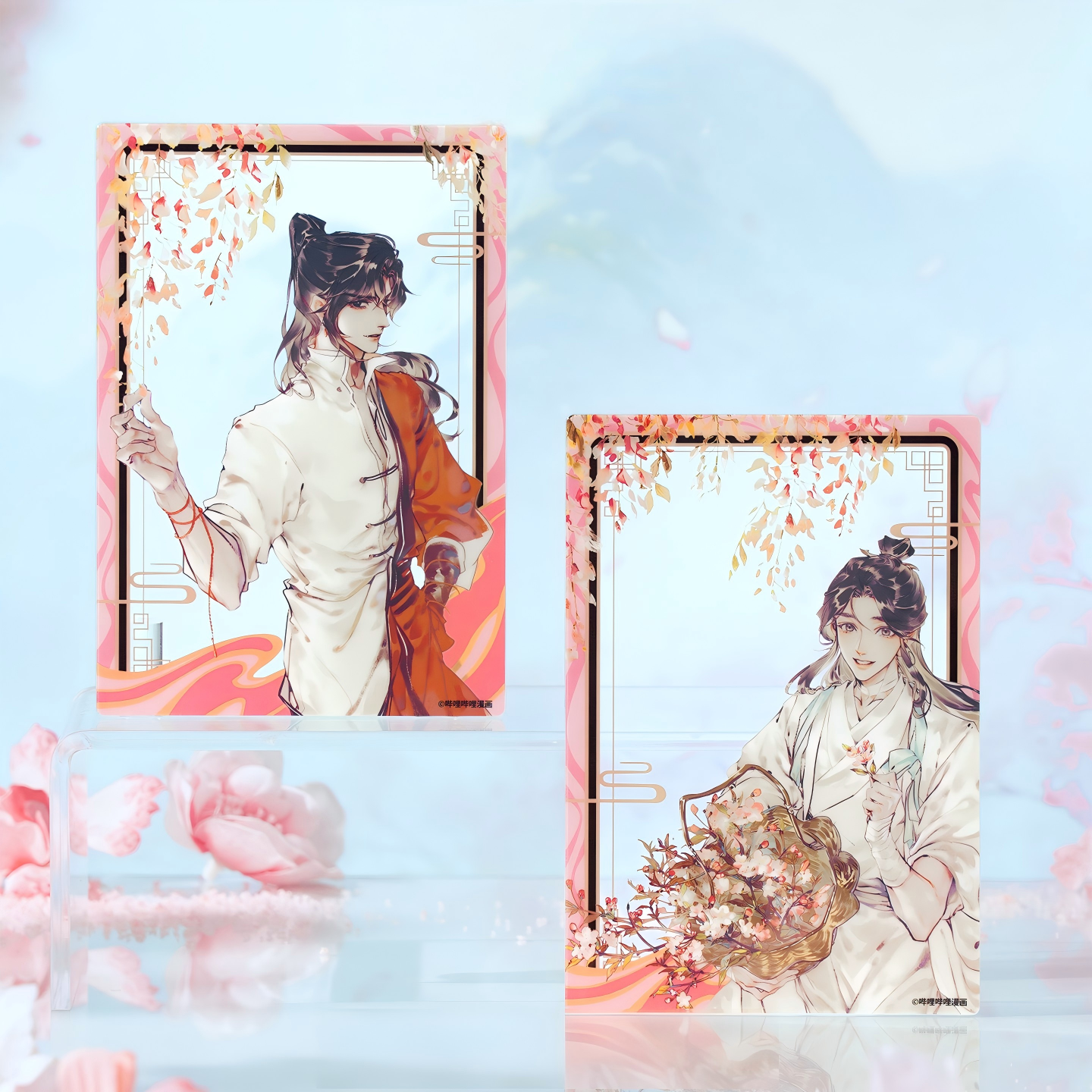 Heaven Officials Blessing Acrylic Transparent Collectible Cards, Blind Box, 13 * 9CM, 12 Pieces per Pack