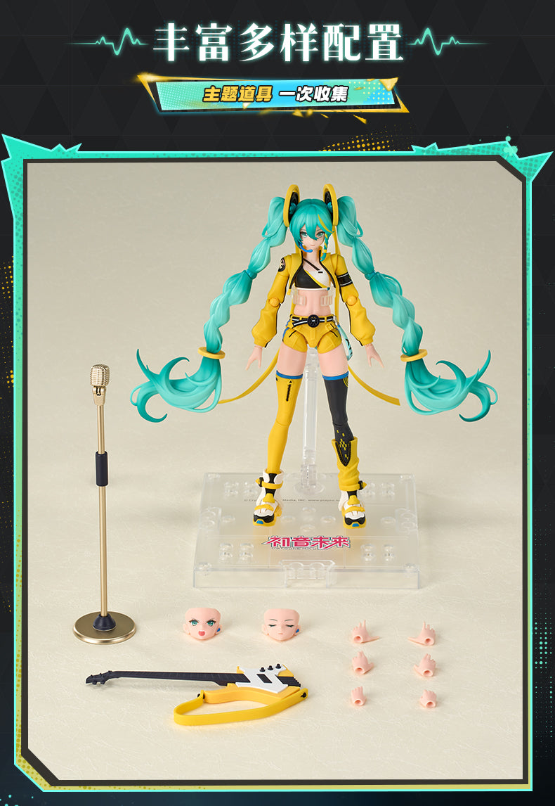 Hatsune Miku Building Block Dolls, Building Toys, PVC Doll Ornaments, Desktop Decorations