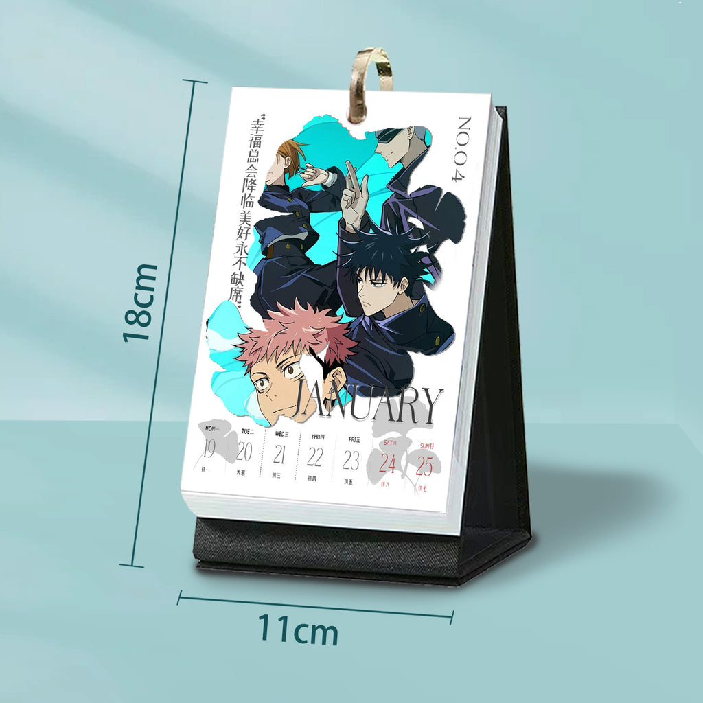 Jujutsu Kaisen Desk Calendar, 2026 Desktop Calendar, Weekly calendar 54 pages