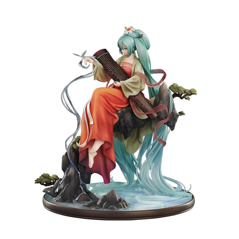 Hatsune Miku 1/7 Scale Anime Figure，GSC Collectible, Detailed Base Diorama, Transparent Accents, Traditional Hanfu Design, Collector's Statue