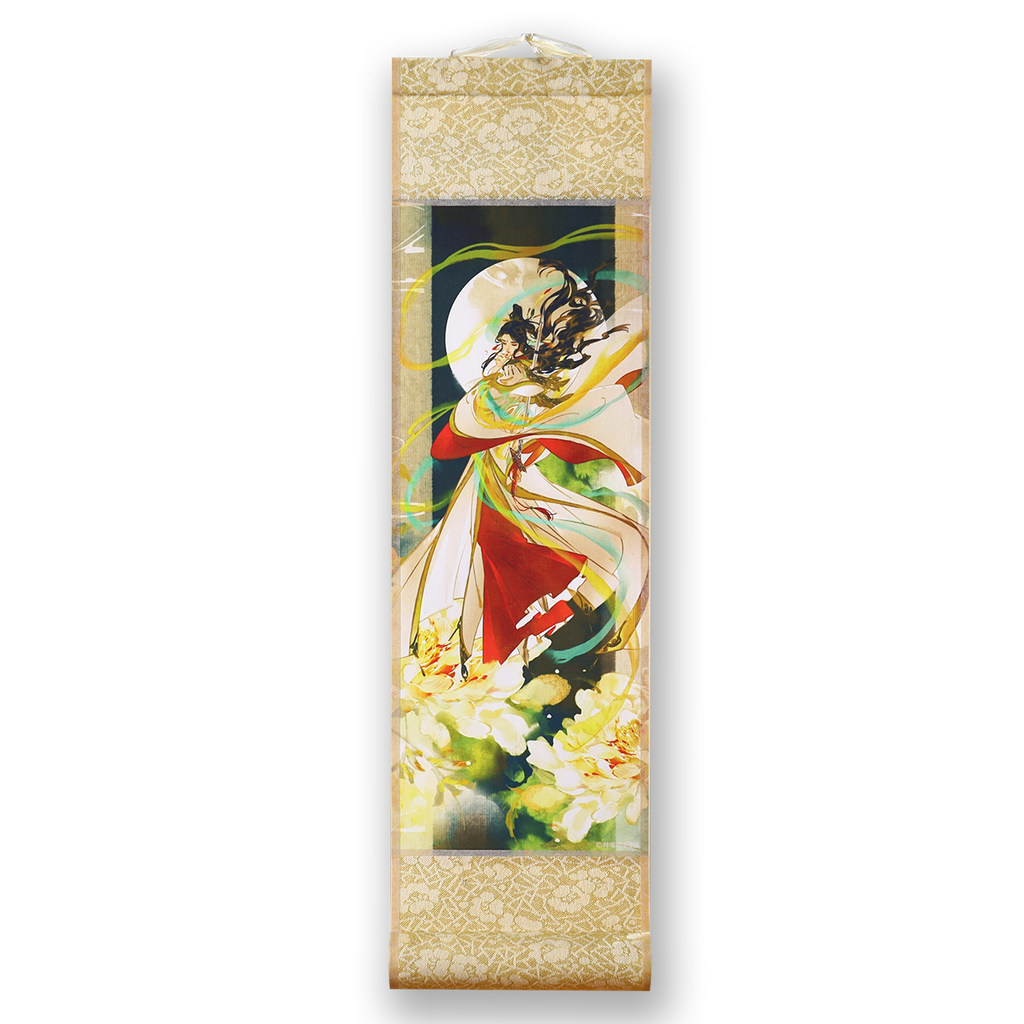 Heaven Officials Blessing Chinese Wall Scroll, Decorative Hanging Painting, Paper Material, Mini Scroll