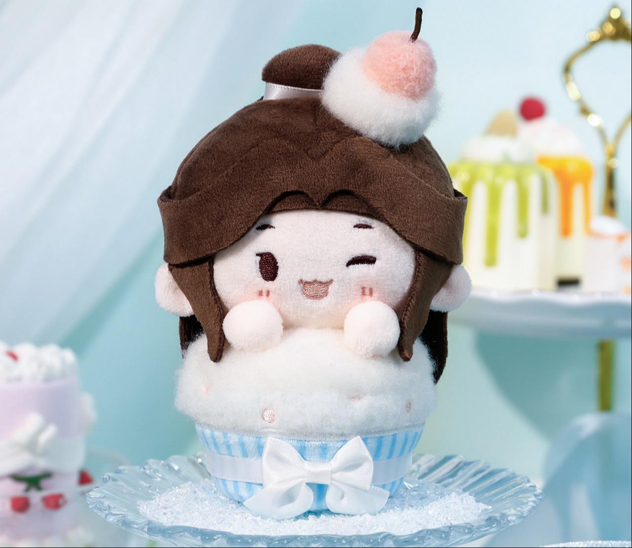 Heaven Officials Blessing Cupcake Plush Keychain Backpack Charm | 2 Styles Available, Anime Character Design, 100mm Size, Ball Chain Included, Collectible Figure
