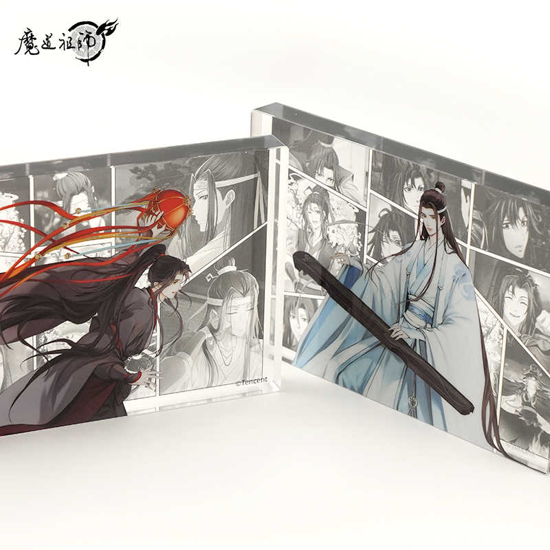 Mo Dao Zu Shi Figure Standing Ornaments，Acrylic Brick， Desktop Decoration，Animation Peripheral Products