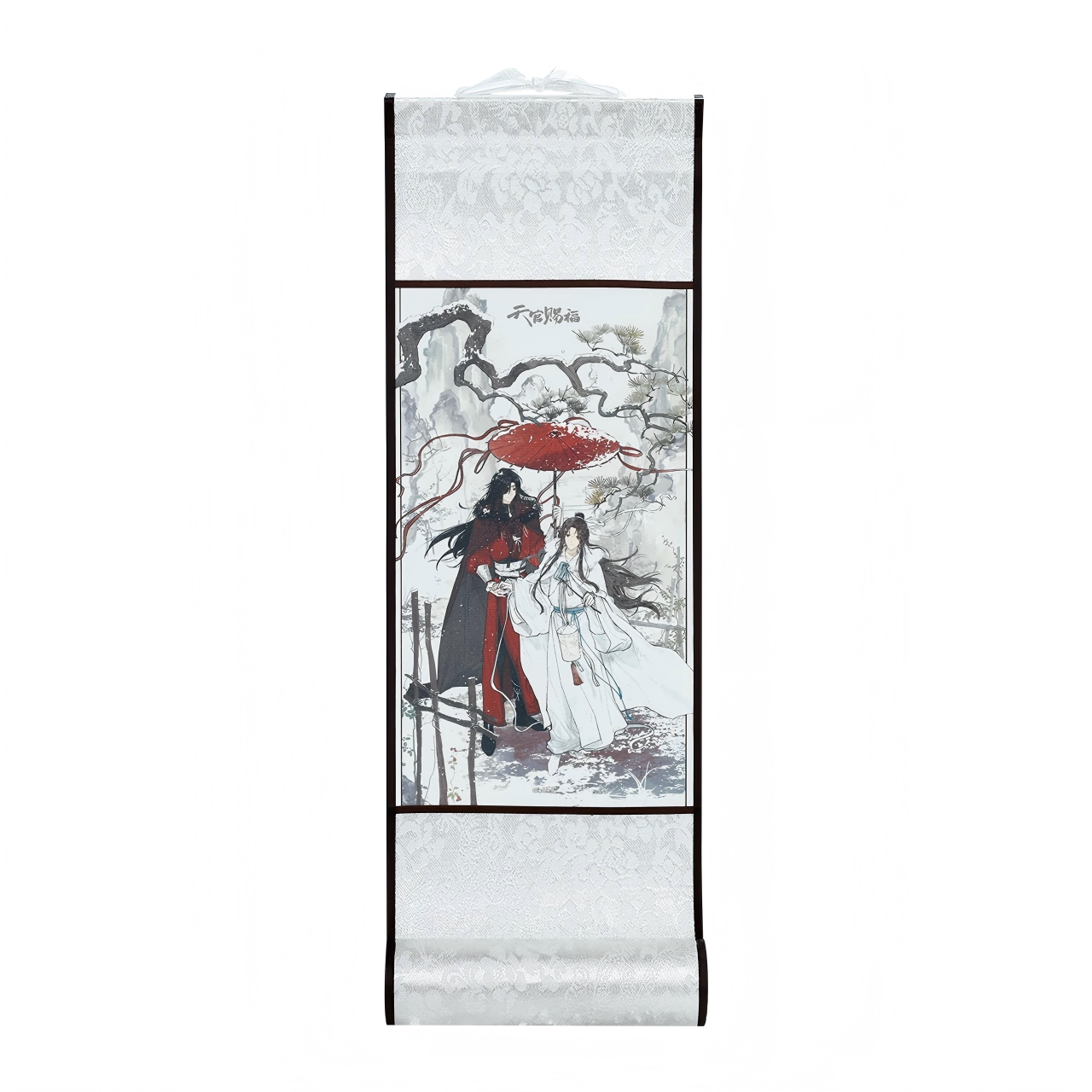 Heaven Officials Blessing Chinese Wall Scroll, Decorative Hanging Painting, Paper Material, Mini Scroll