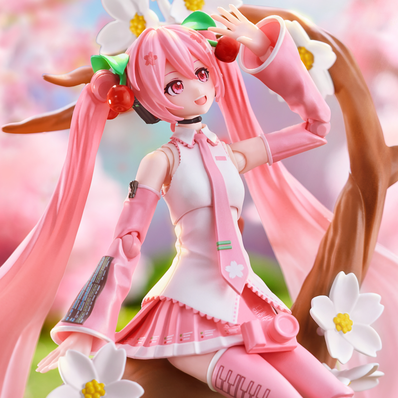Hatsune Miku Building Block Dolls, Building Toys, PVC Doll Ornaments, Desktop Decorations