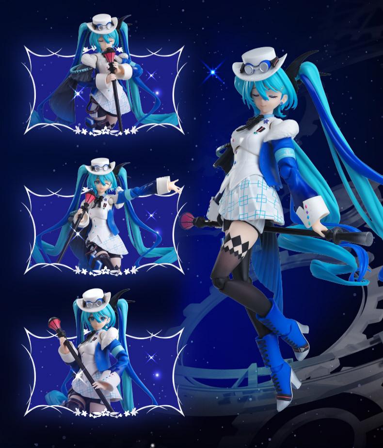 Hatsune Miku Action Figure, Desktop Ornament Collectible Toy，Puzzle toys，Movable Joints, Multiple Facial Expressions