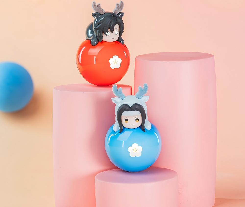 Mo Dao Zu Shi Roly-Poly Desktop Ornaments, Q-Version Character Figurines, PVC Material, 5CM Height, Blind Box Collection Series