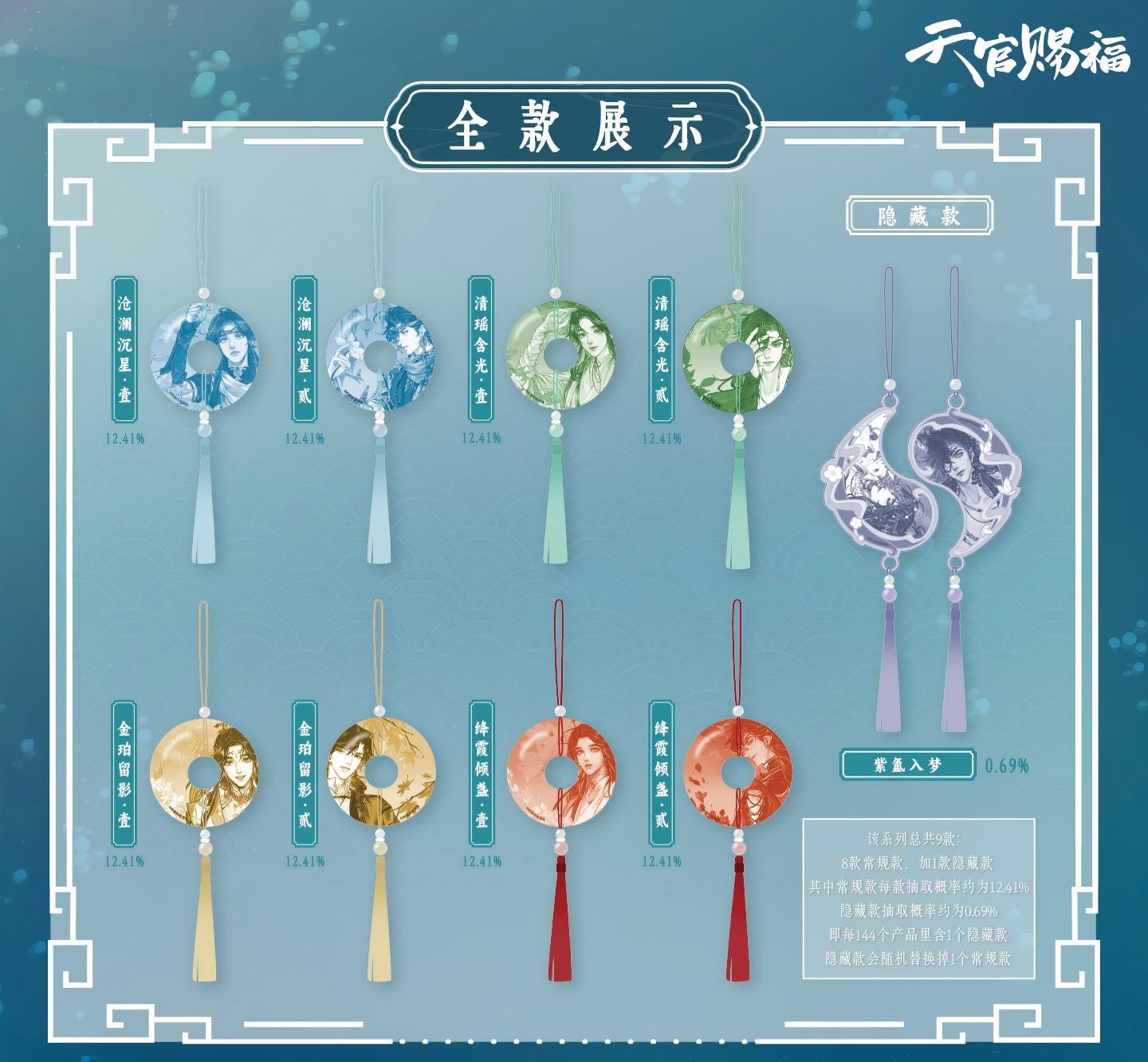 Heaven Officials Blessing Acrylic Pendant Blind Box | 9 Designs