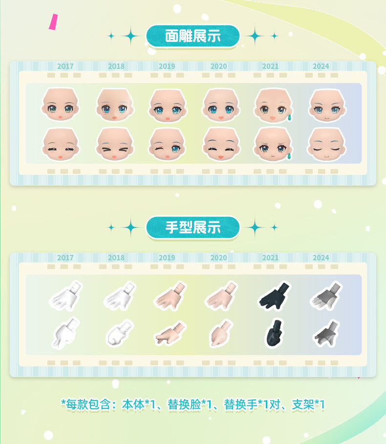 Hatsune Miku Figure, Blind Box, PVC, Movable Joints, Desktop Decoration, Approx. 10cm, Building Block Doll