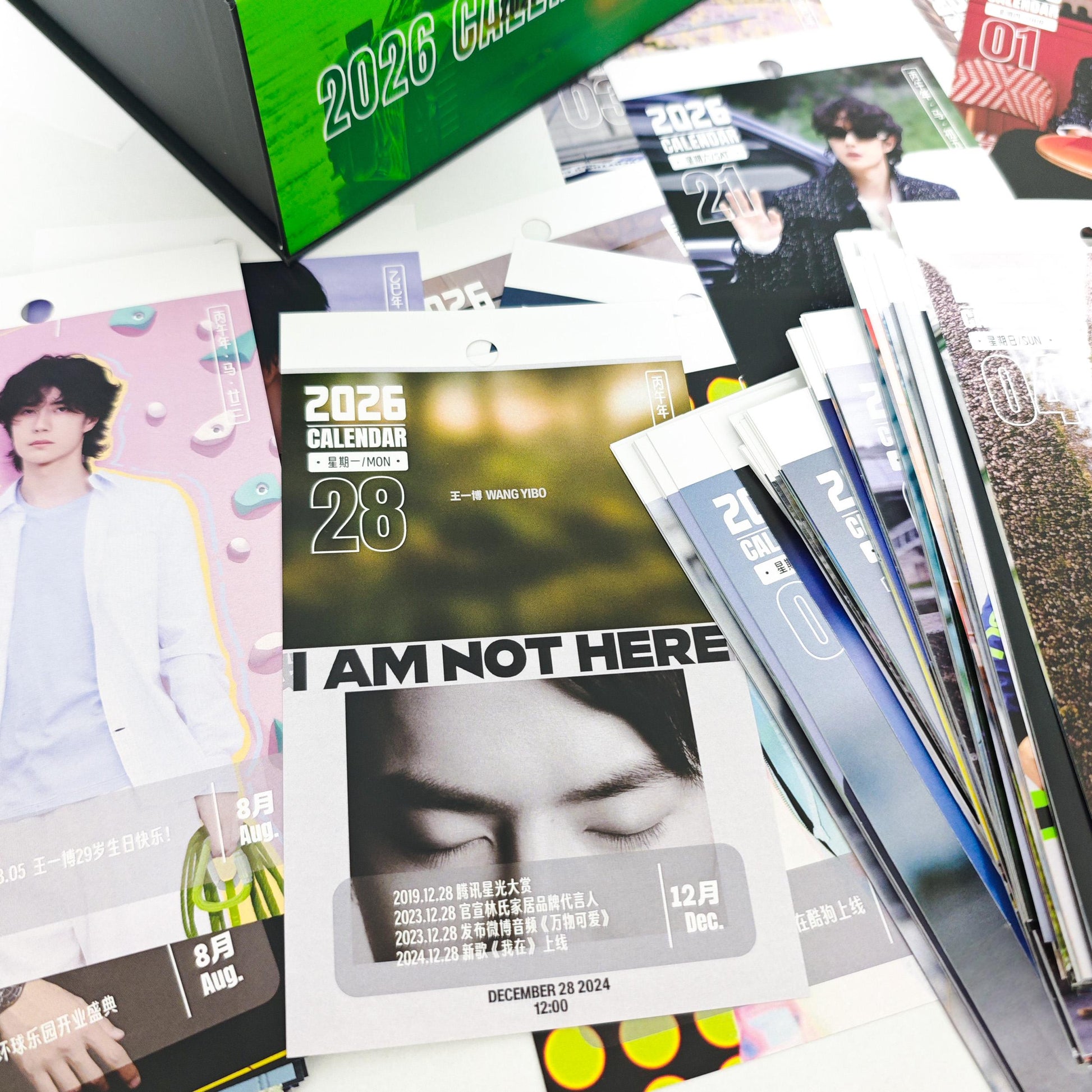 The Untamed BJYX Desk Calendar, 2026 Desk Calendar, 365 Page Calendar（Wang YiBo）