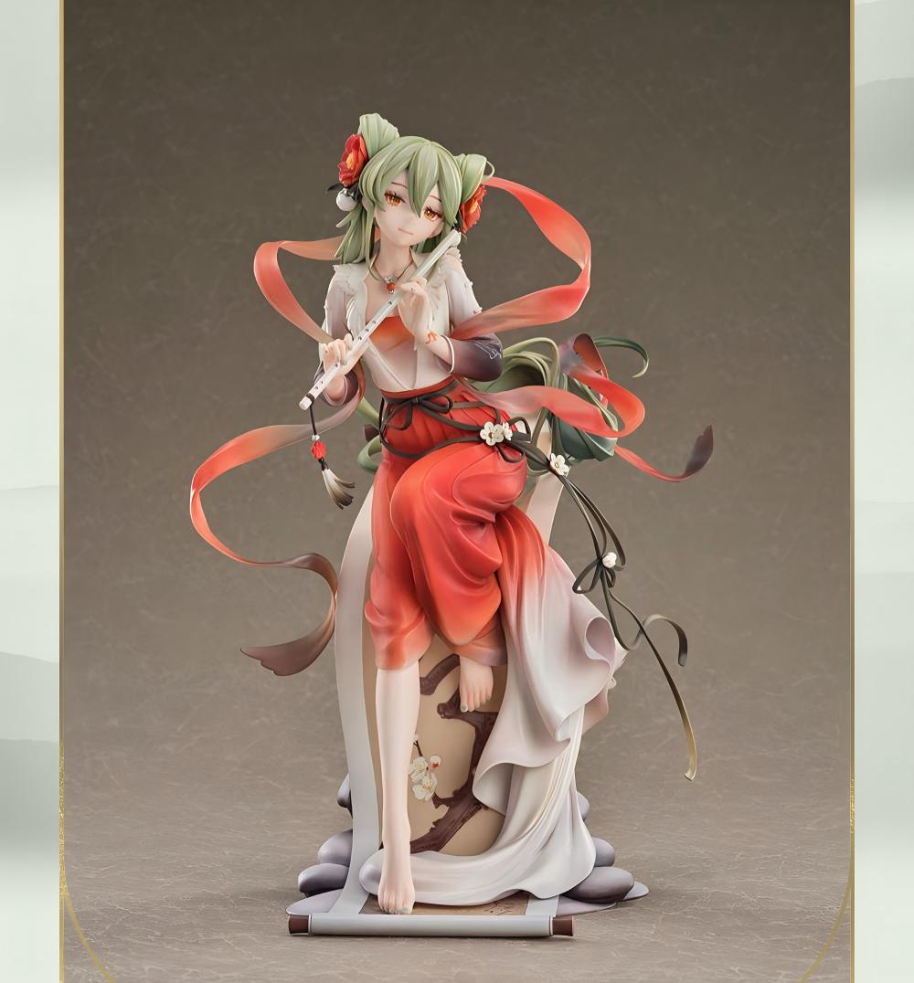 Hatsune Miku GSC 1/7 Scale Figure, Ink Art Theme, Flowing Ribbon Details, Scroll & Rock Base, Collector Statue, Anime Character