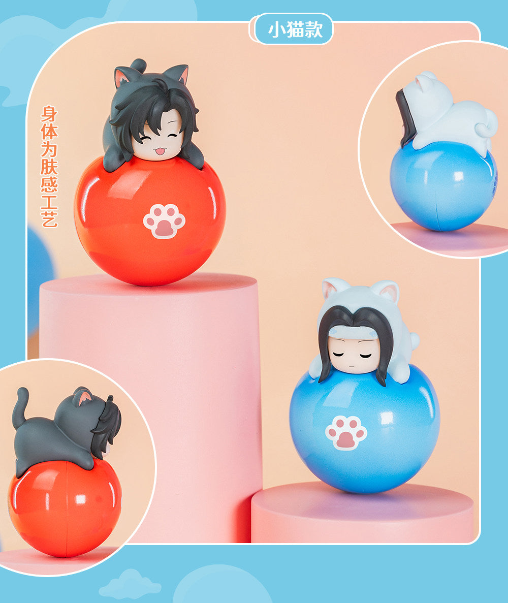 Mo Dao Zu Shi Roly-Poly Desktop Ornaments, Q-Version Character Figurines, PVC Material, 5CM Height, Blind Box Collection Series