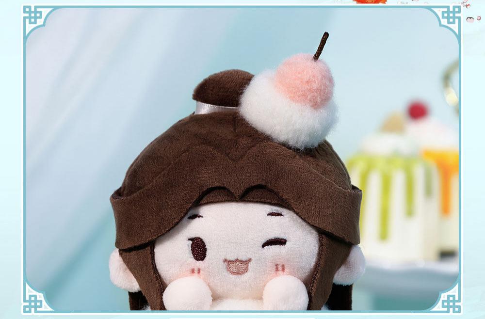 Heaven Officials Blessing Cupcake Plush Keychain Backpack Charm | 2 Styles Available, Anime Character Design, 100mm Size, Ball Chain Included, Collectible Figure