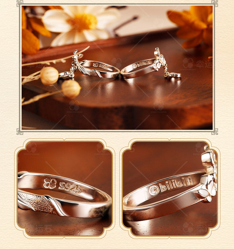 Heaven Officials Blessing Ring，925 Silver Ring，Ring Promise Rings For Her，Tian Guan Ci Fu Animation Peripheral Product