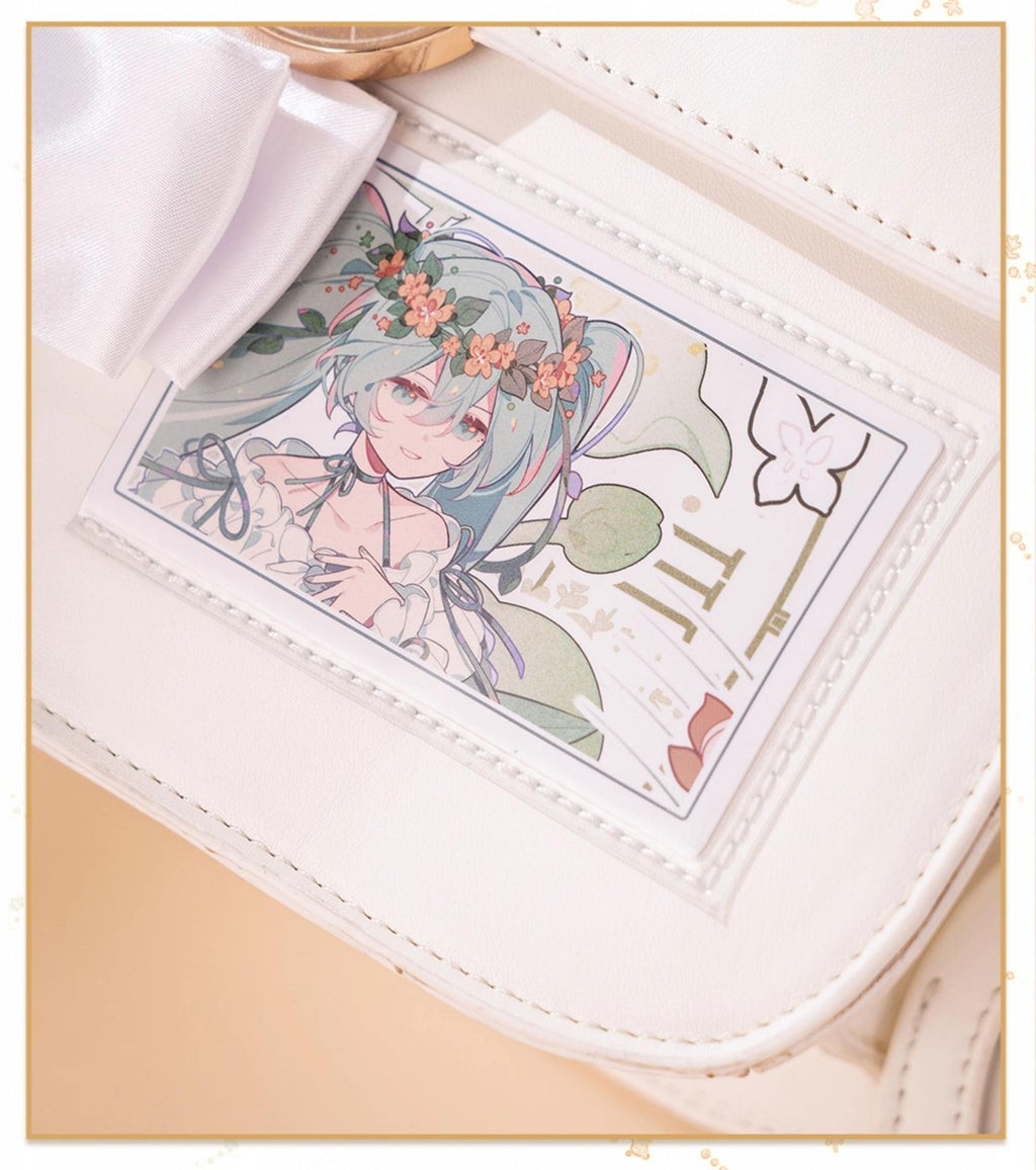 Hatsune Miku Handbag Shoulder Bag for Hatsune，White PU Material, 235 x 170 x 80mm