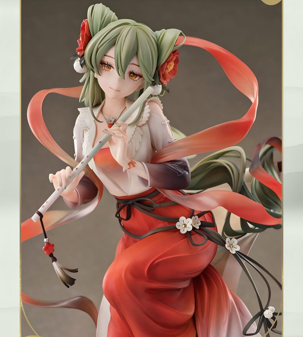 Hatsune Miku GSC 1/7 Scale Figure, Ink Art Theme, Flowing Ribbon Details, Scroll & Rock Base, Collector Statue, Anime Character