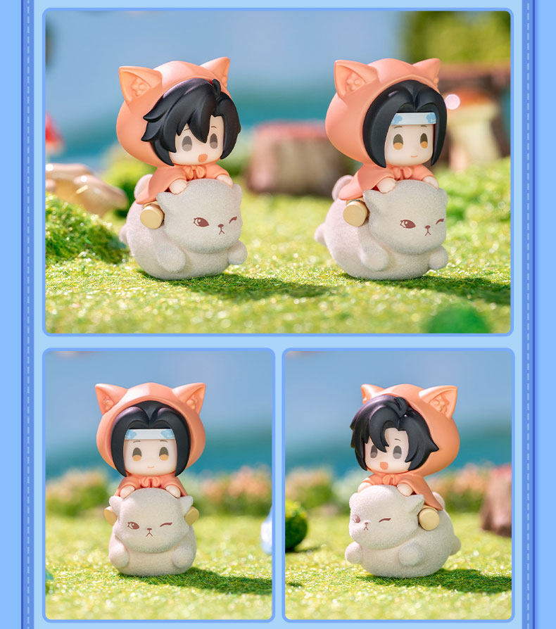 Mo Dao Zu Shi Q-Version Mini Figures Blind Box, Desktop Ornaments, PVC Collectible Figurines, 4cm