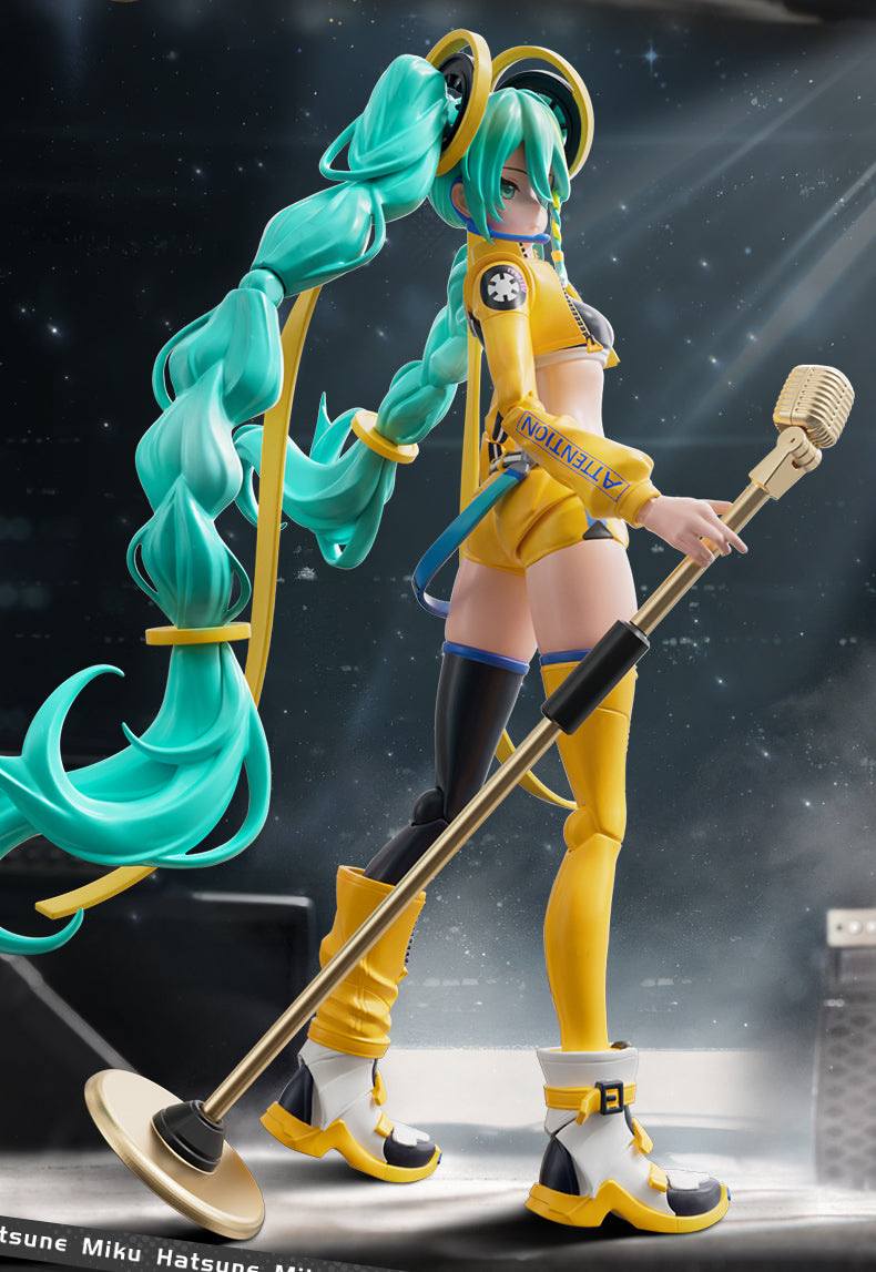 Hatsune Miku Building Block Dolls, Building Toys, PVC Doll Ornaments, Desktop Decorations